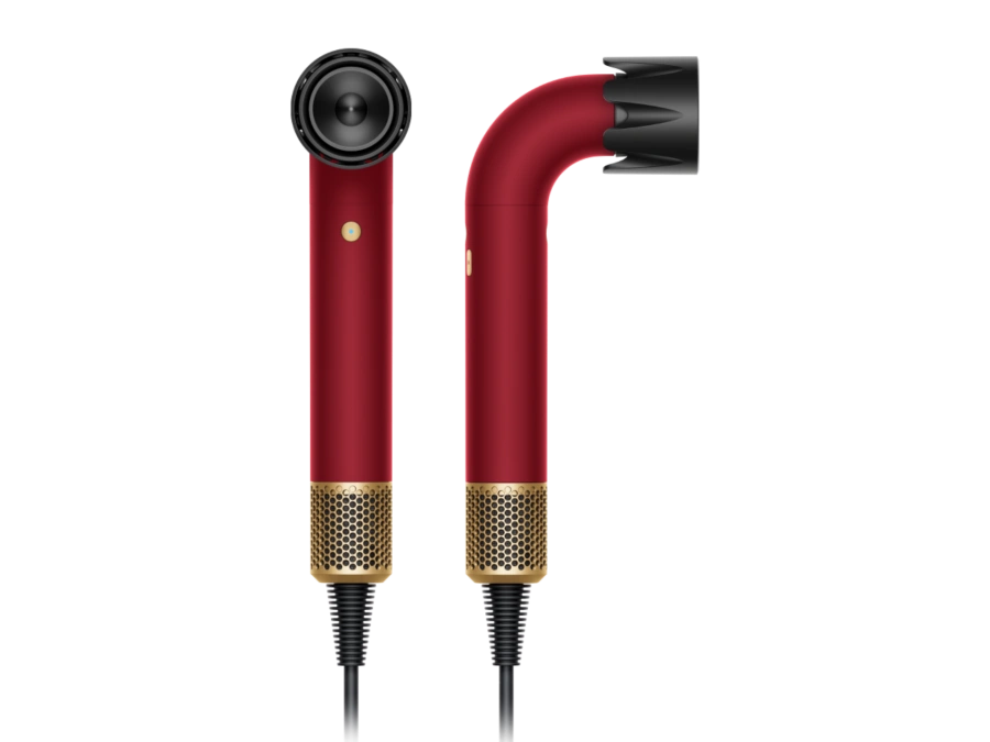 Фен Dyson HD17 Supersonic R Professional Hair Dryer Straight+Wavy - Red Velvet/Gold Limitted Edition (493118-01)