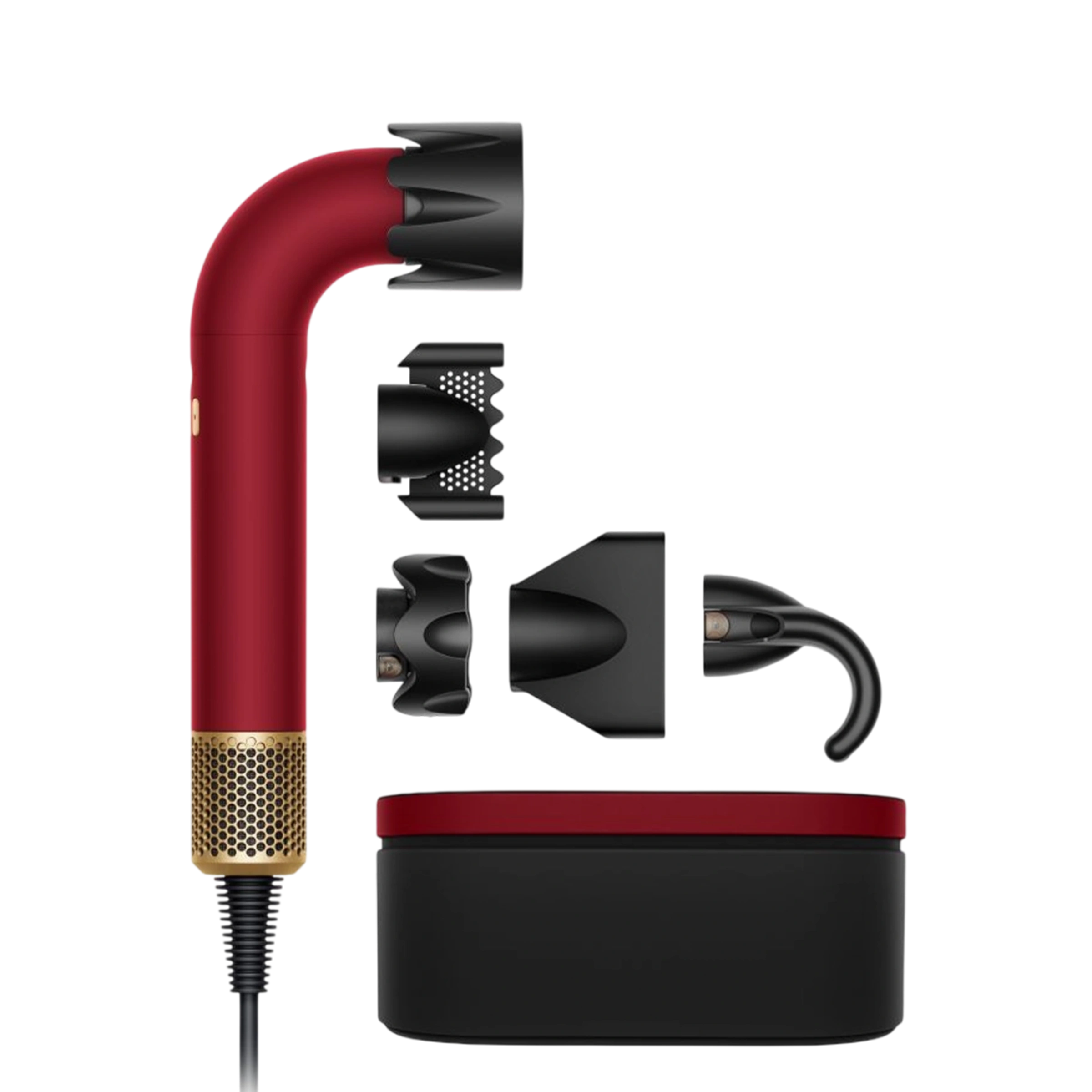 Фен Dyson HD17 Supersonic R Professional Hair Dryer Straight+Wavy - Red Velvet/Gold Limitted Edition (493118-01)