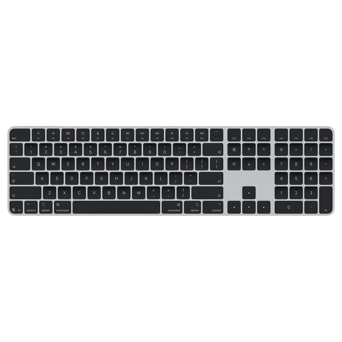 Клавиатура Apple Magic Keyboard with Touch ID and Numeric Keypad for Mac models with Apple silicon [USB–C] 2026 - US English - Black Keys (MJM74)