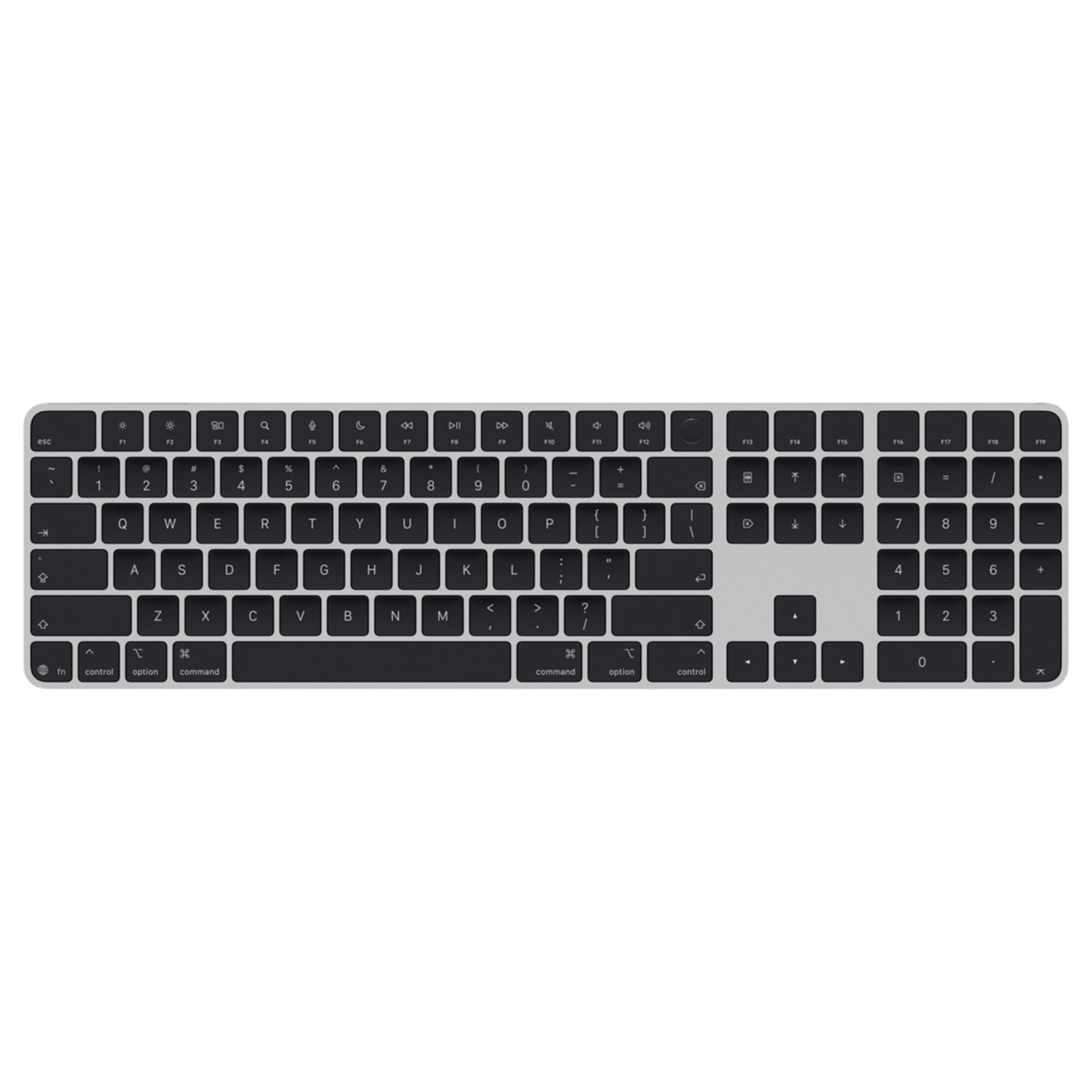 Клавиатура Apple Magic Keyboard with Touch ID and Numeric Keypad for Mac models with Apple silicon [USB–C] 2026 - US English - Black Keys (MJM74)