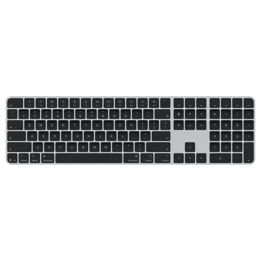 Клавиатура Apple Magic Keyboard with Touch ID and Numeric Keypad for Mac models with Apple silicon [USB–C] 2026 - US English - Black Keys (MJM74)