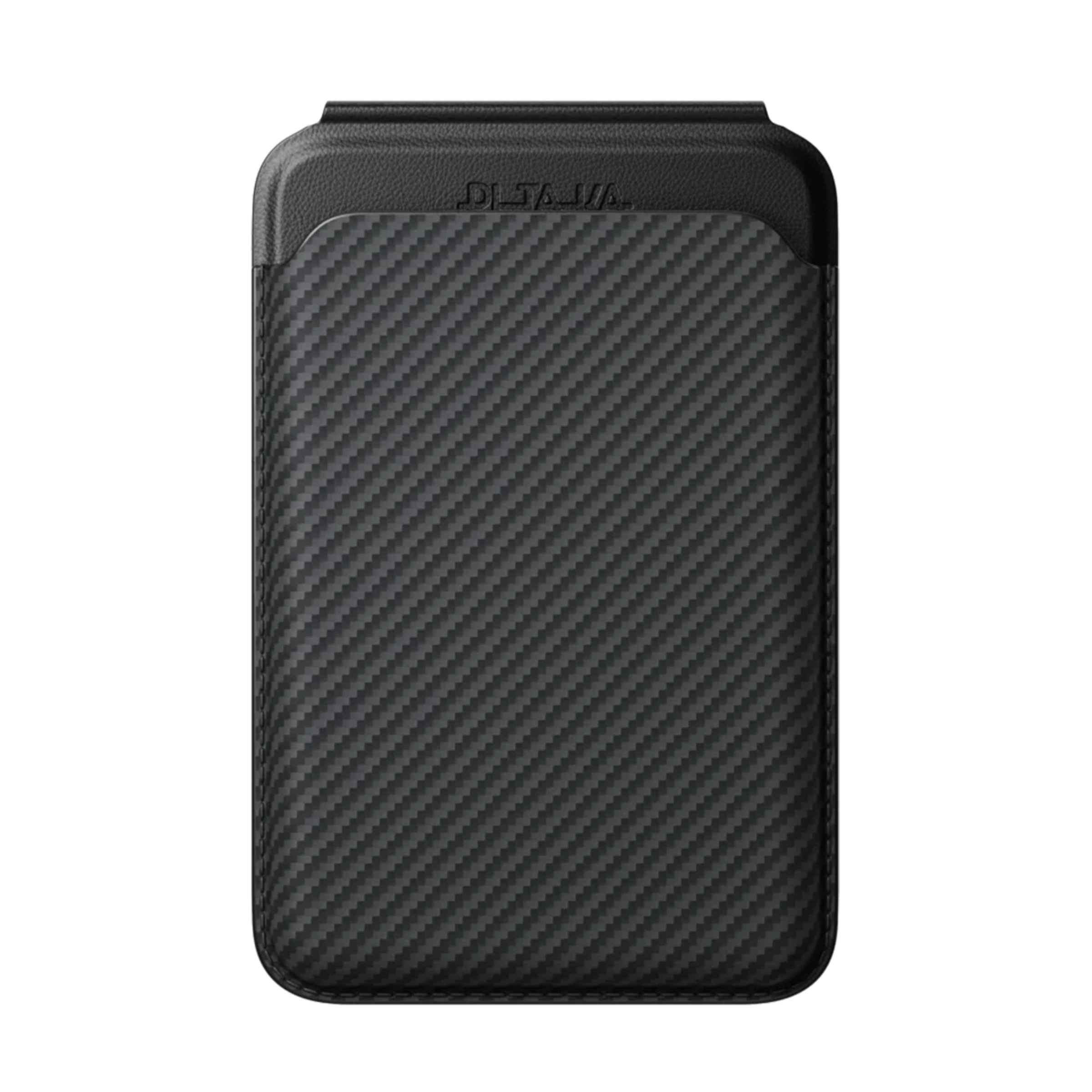 Магнітний гаманець-підставка Pitaka Magnetic Stand Woven Wallet - 600D Black/Grey [Twill]