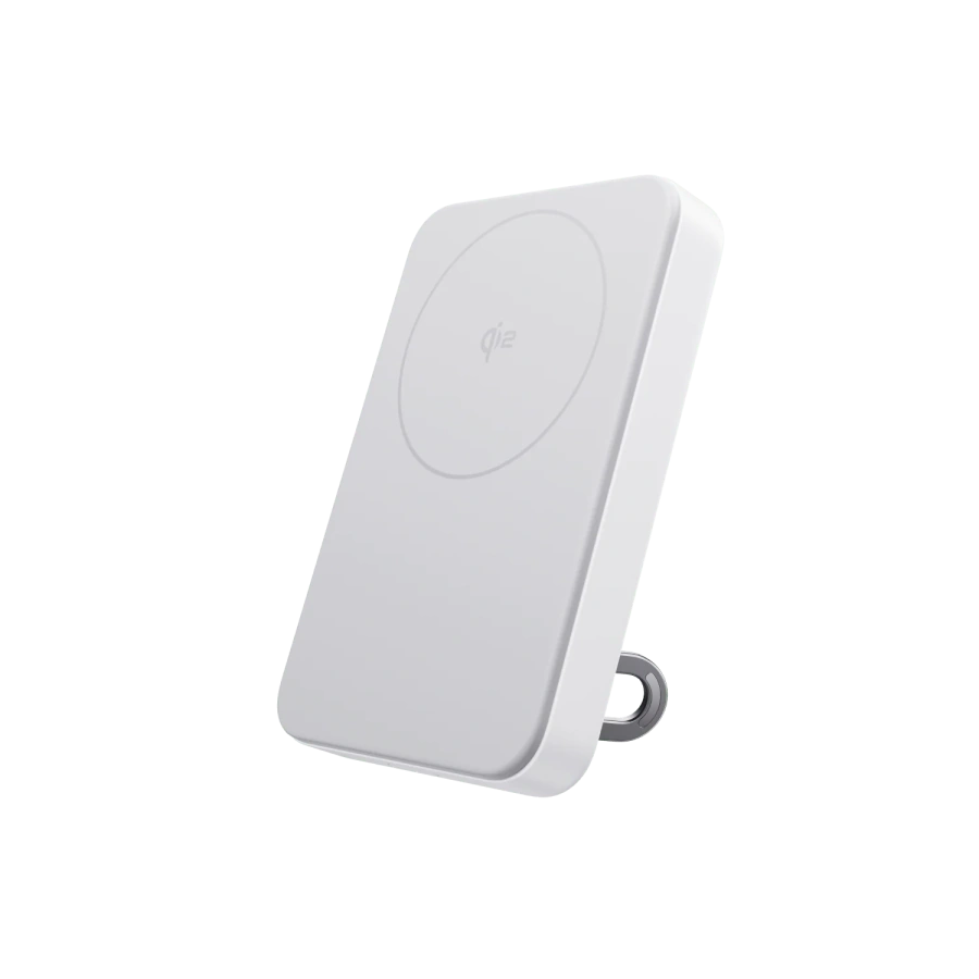 Магнітний павербанк з підставкою EcoFlow RAPID Mag Qi2 10000mAh 15W/36W - White (EF-RAPIDQI2-10K-W)