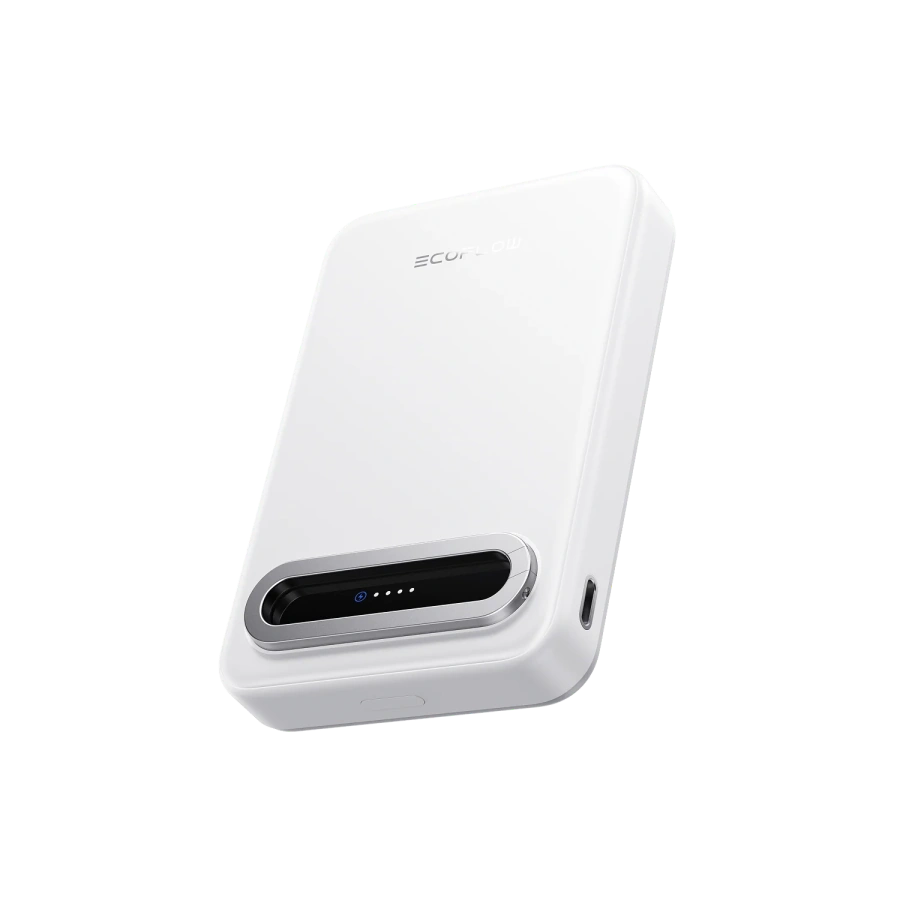 Магнітний павербанк з підставкою EcoFlow RAPID Mag Qi2 10000mAh 15W/36W - White (EF-RAPIDQI2-10K-W)