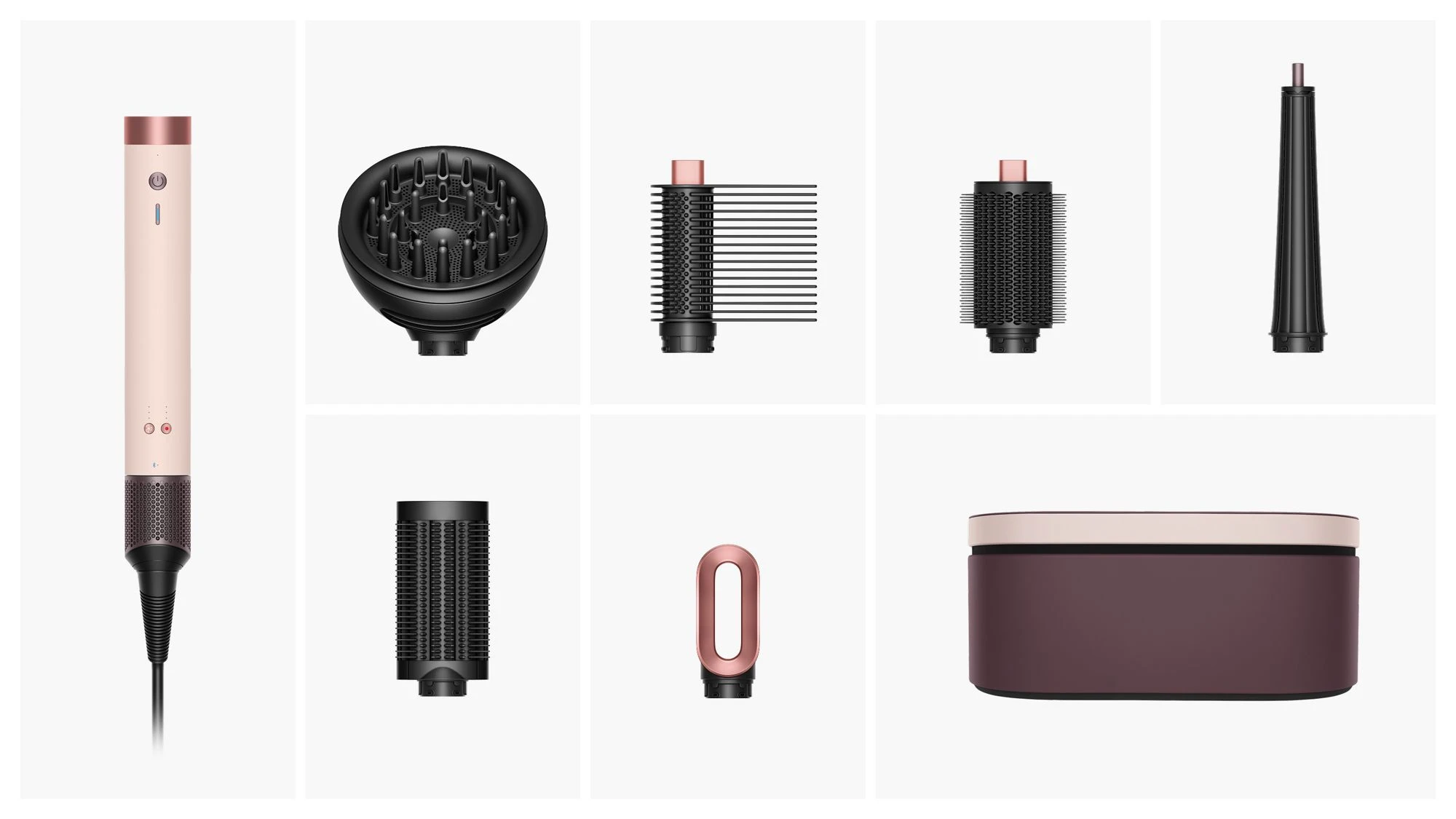 Мультистайлер-фен Dyson Airwrap Co-anda2x Multi-styler & Dryer Curly+Coily - Ceramic Pink/Rose Gold (492480-01) EU