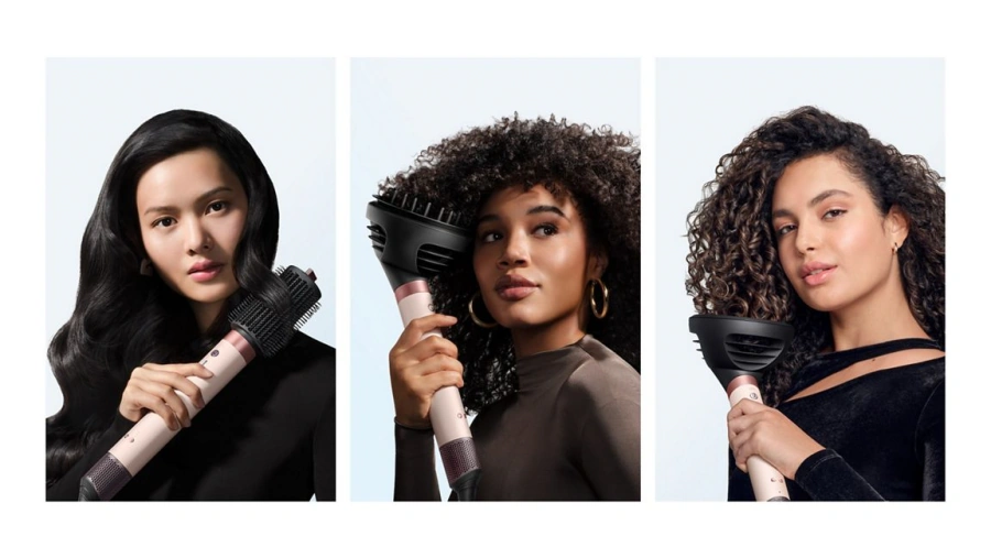 Мультистайлер-фен Dyson Airwrap Co-anda2x Multi-styler & Dryer Curly+Coily - Ceramic Pink/Rose Gold (492480-01) EU