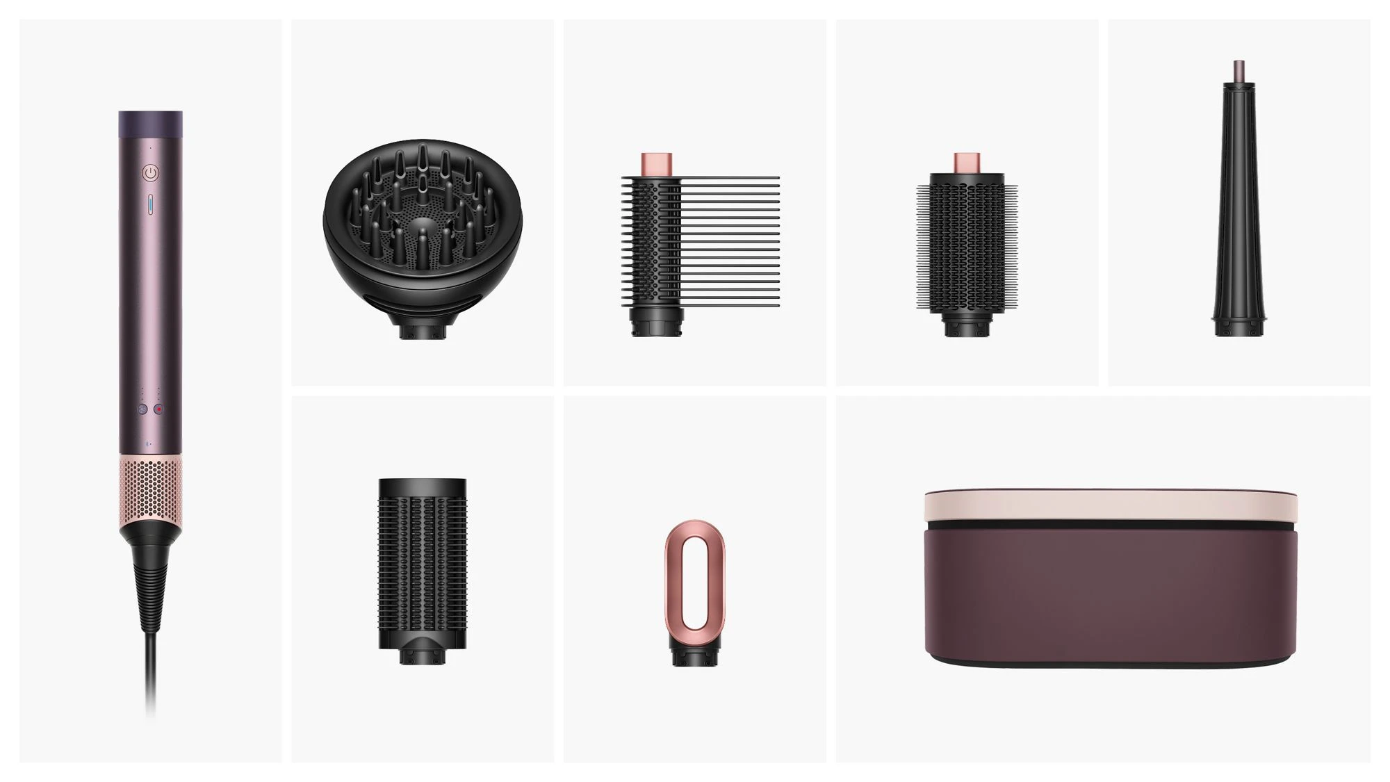 Мультистайлер-фен Dyson Airwrap Co-anda2x Multi-styler & Dryer Curly+Coily - Jasper Plum (492550-01) EU
