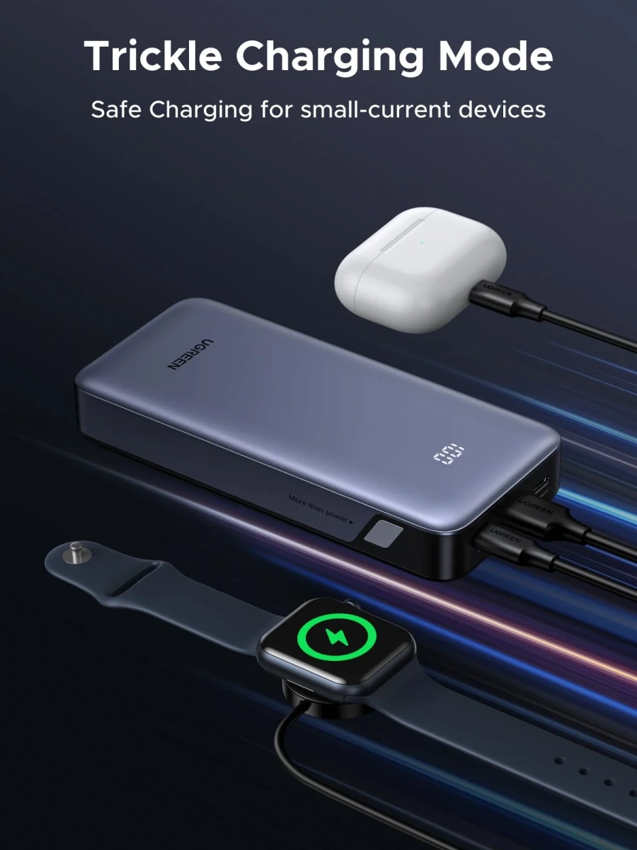 Павербанк UGREEN PB532 20000mAh 30W - Gray (55989B)