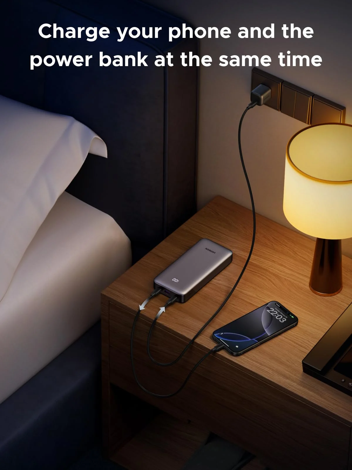 Павербанк UGREEN PB532 20000mAh 30W - Gray (55989B)