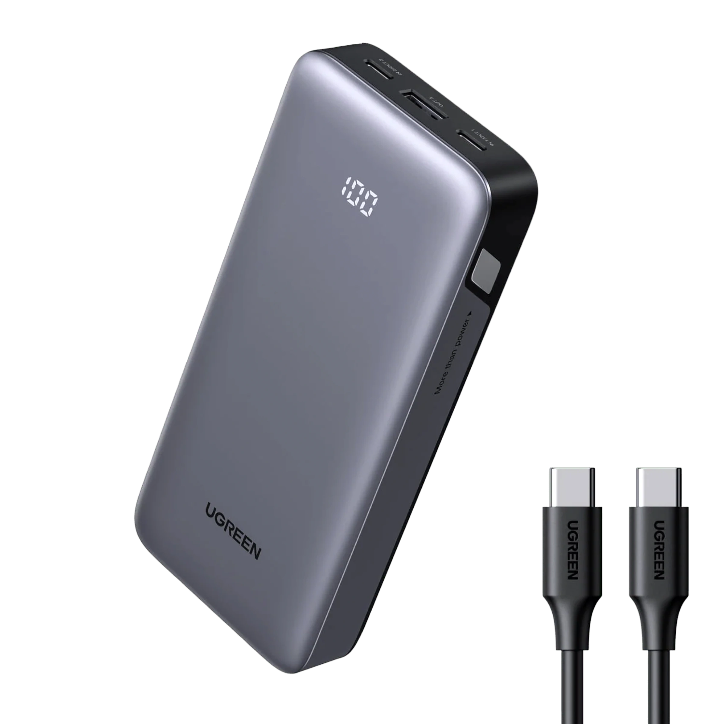 Павербанк UGREEN PB532 20000mAh 30W - Gray (55989B)