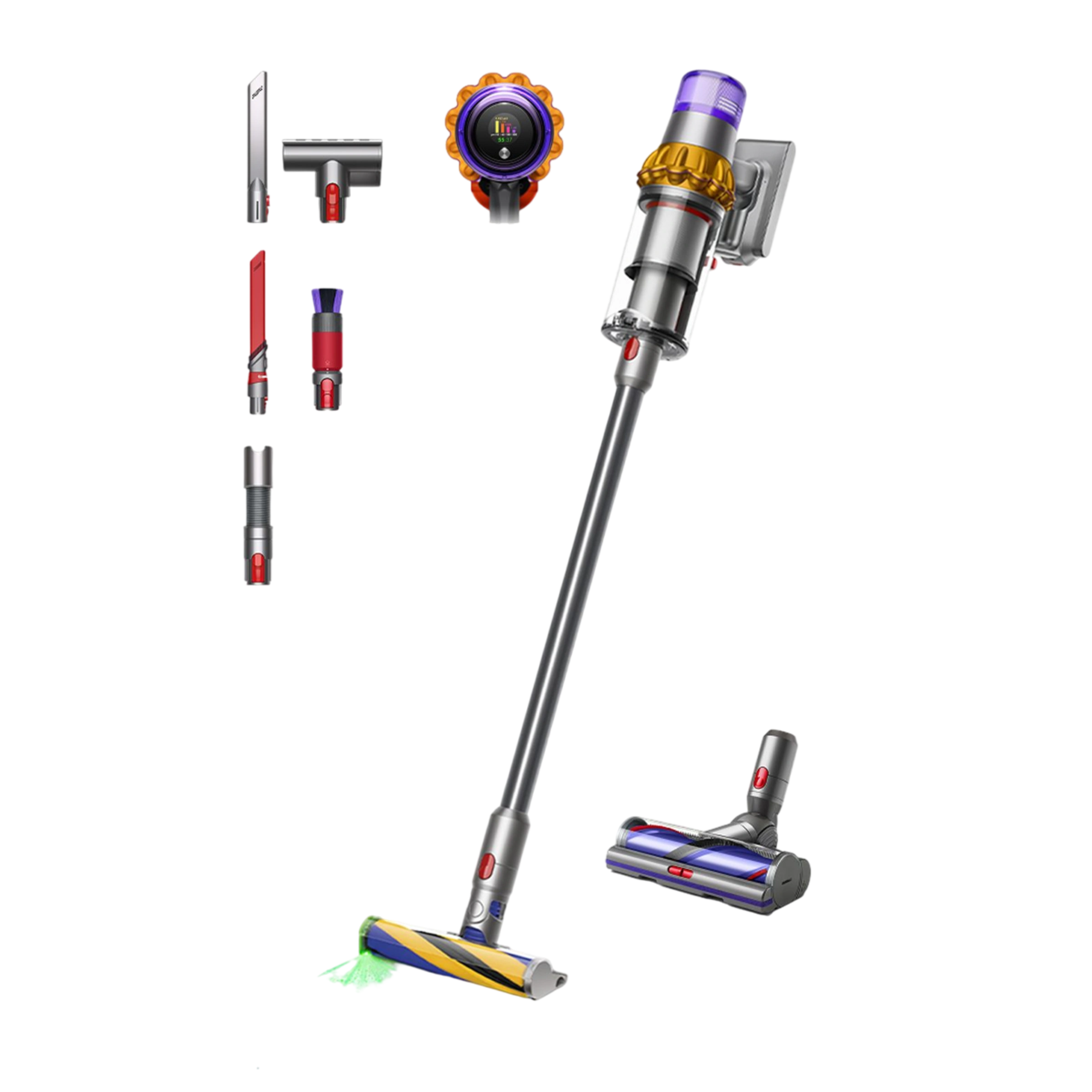 Пылесос Dyson V15 Detect Absolute 2026 со специальным набором аксессуаров (637721-01)