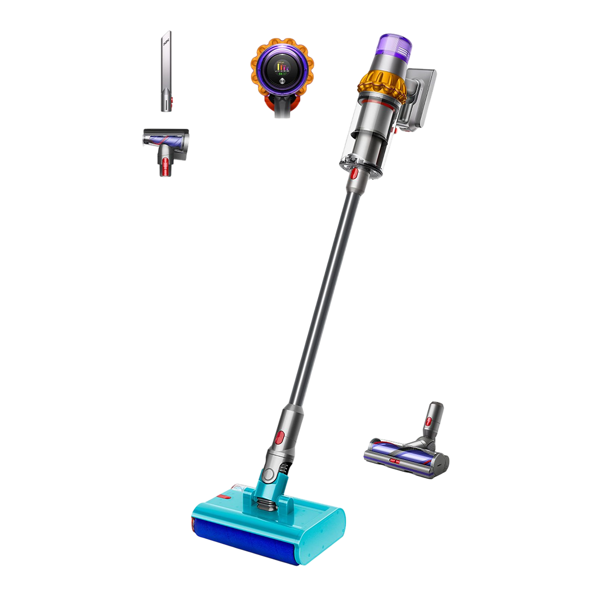 Пылесос Dyson V15s Detect Submarine 2026 с насадкой для влажной уборки (494724-01)