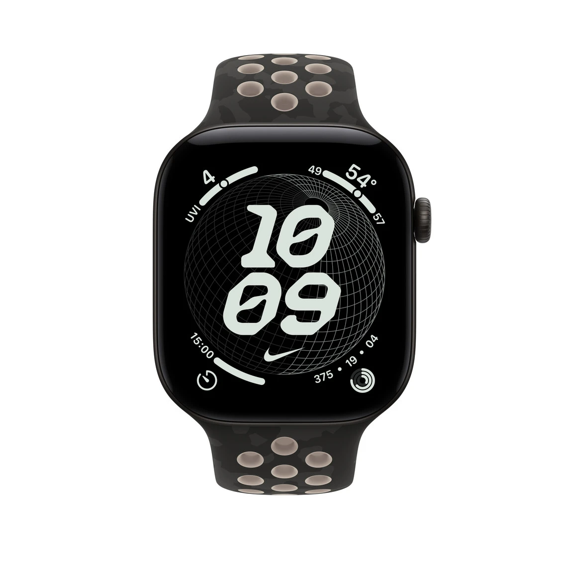 Ремінець Apple After Dark Black Nike Sport Band M/L для Apple Watch 44/45/46/49mm (MKTP4)