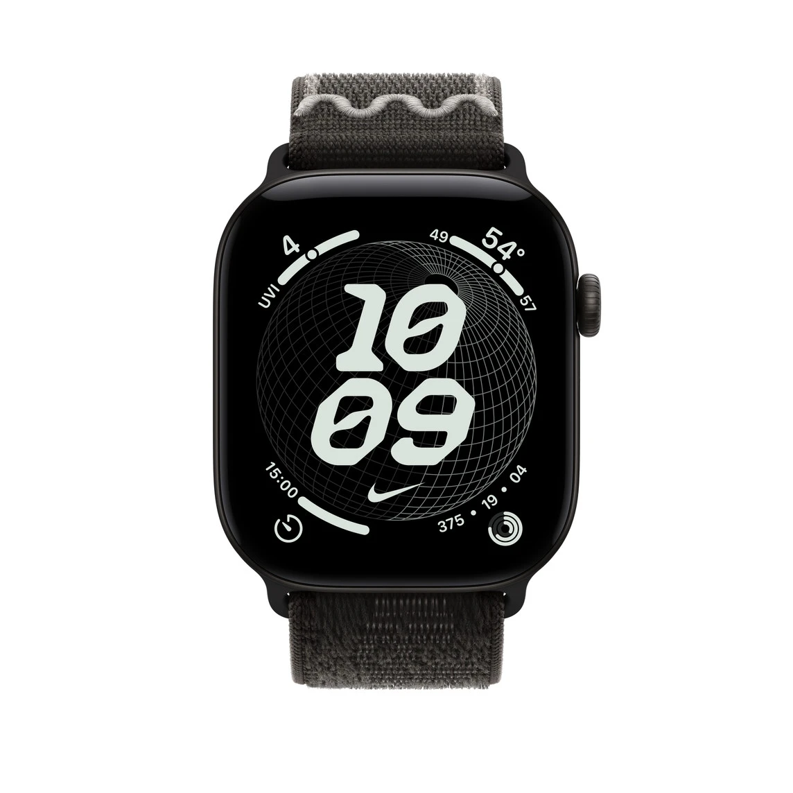 Ремінець Apple After Dark Black Nike Sport Loop для Apple Watch 44/45/46/49mm (MKUW4)
