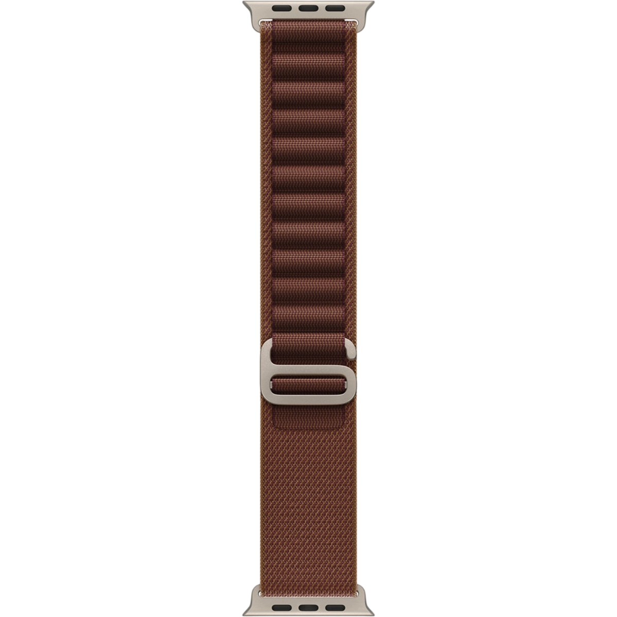 Ремінець Apple Alpine Loop Burgundy - Natural Titanium Finish для Apple Watch 44/45/46/49mm - Large (MK7F4)