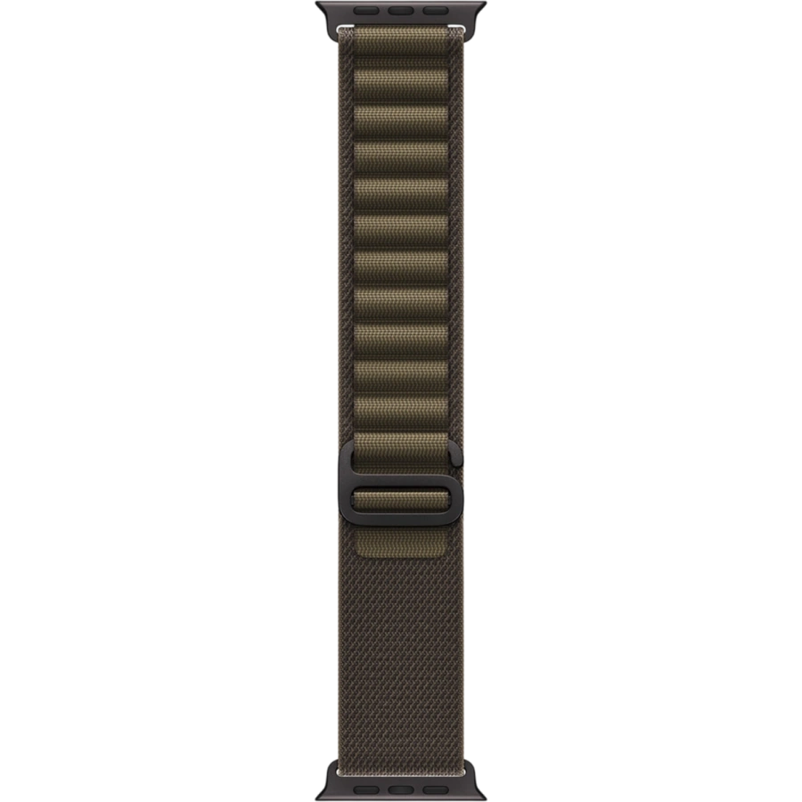 Ремінець Apple Alpine Loop Dark Olive - Black Titanium Finish для Apple Watch 44/45/46/49mm - Medium (MKDX4)