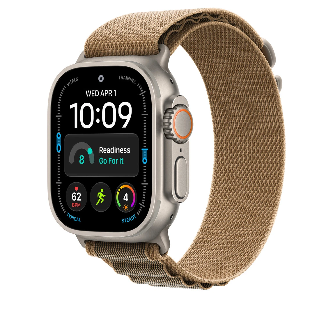 Ремінець Apple Alpine Loop Desert - Natural Titanium Finish для Apple Watch 44/45/46/49mm - Medium (MK7H4)