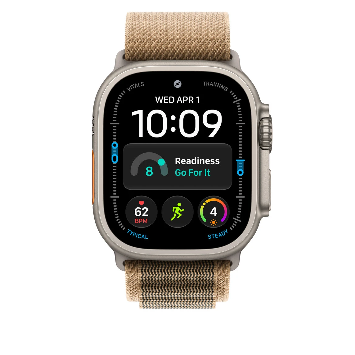 Ремінець Apple Alpine Loop Desert - Natural Titanium Finish для Apple Watch 44/45/46/49mm - Medium (MK7H4)