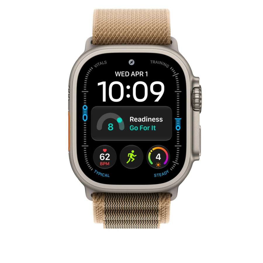 Ремінець Apple Alpine Loop Desert - Natural Titanium Finish для Apple Watch 44/45/46/49mm - Medium (MK7H4)