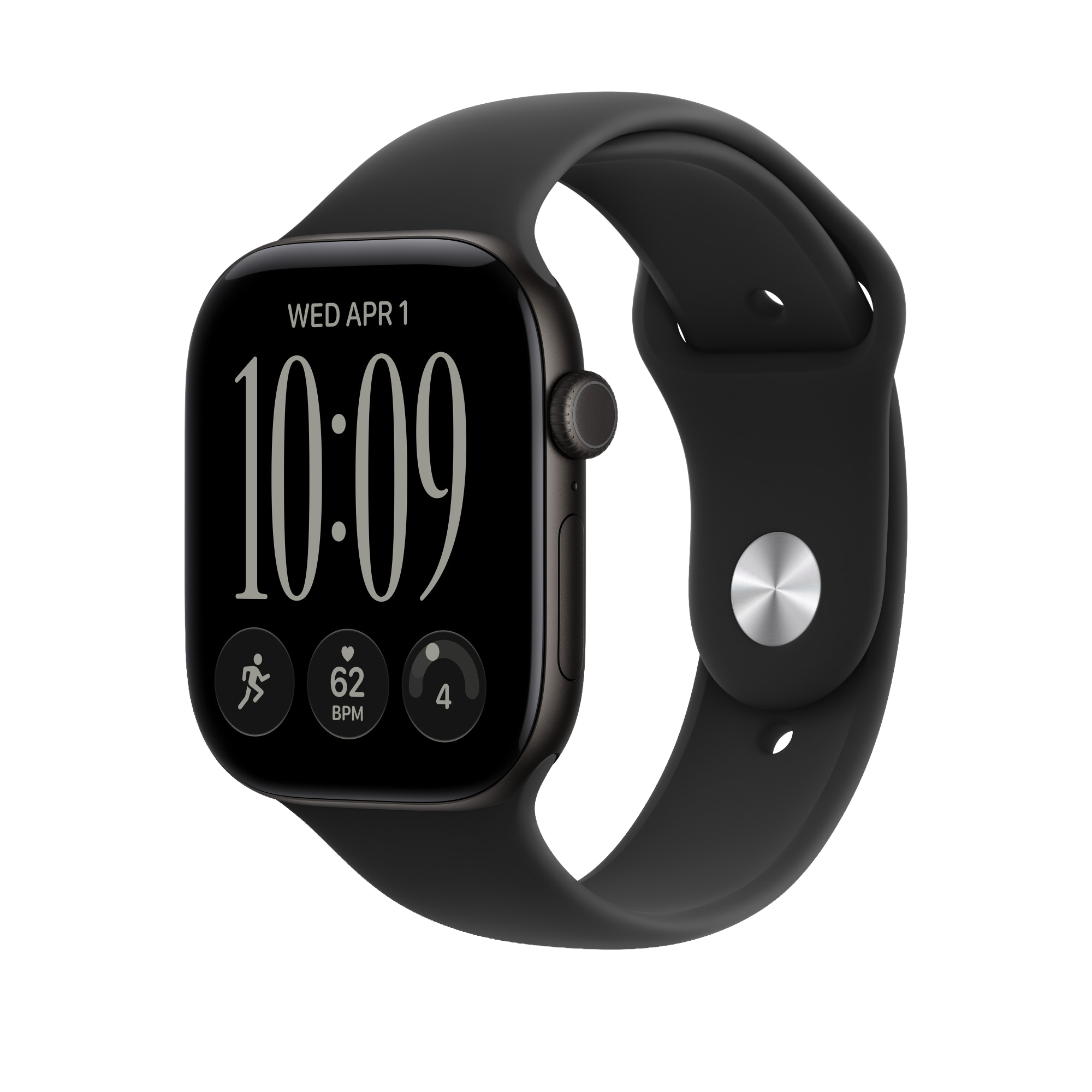 Ремінець Apple Black Sport Band M/L для Apple Watch 38/40/41/42mm (MJUL4, MJV84)