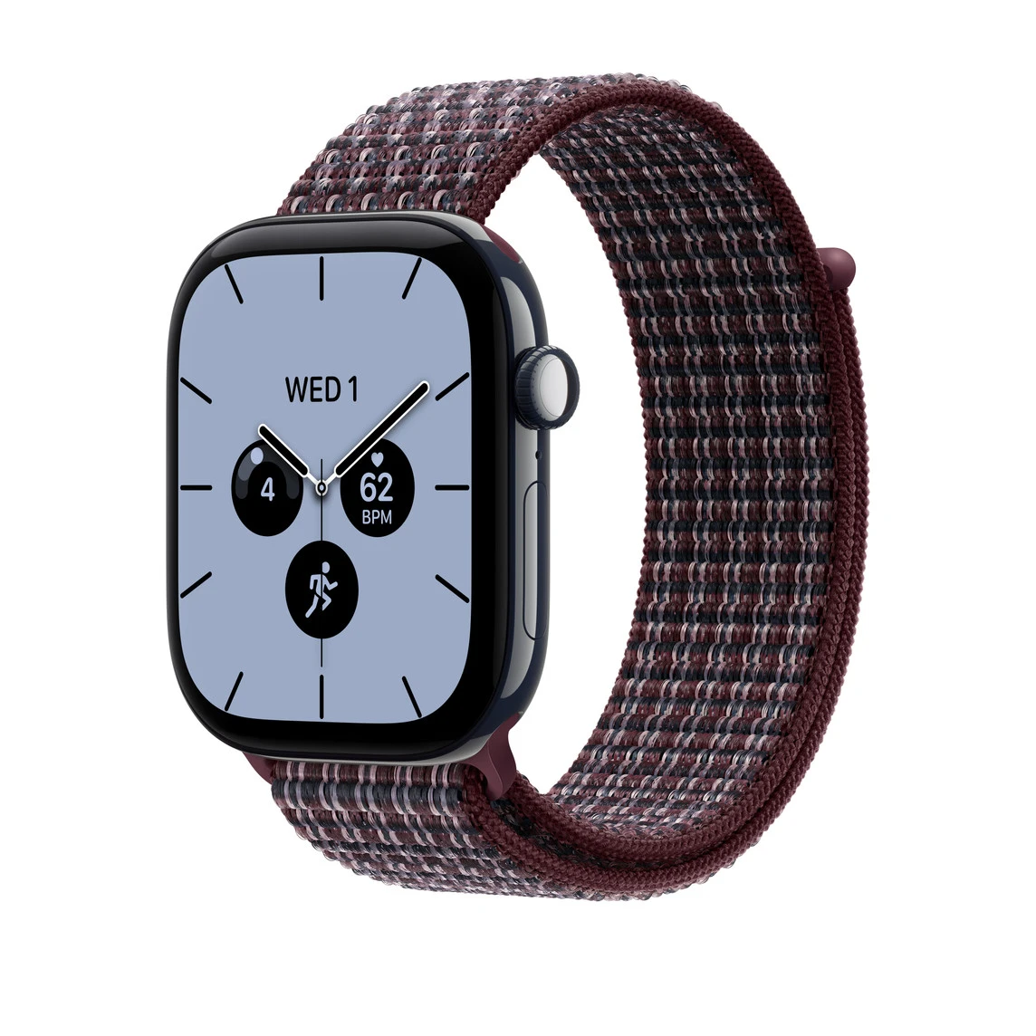 Ремінець Apple Burgundy Plaid Sport Loop для Apple Watch 44/45/46/49mm (MK874)