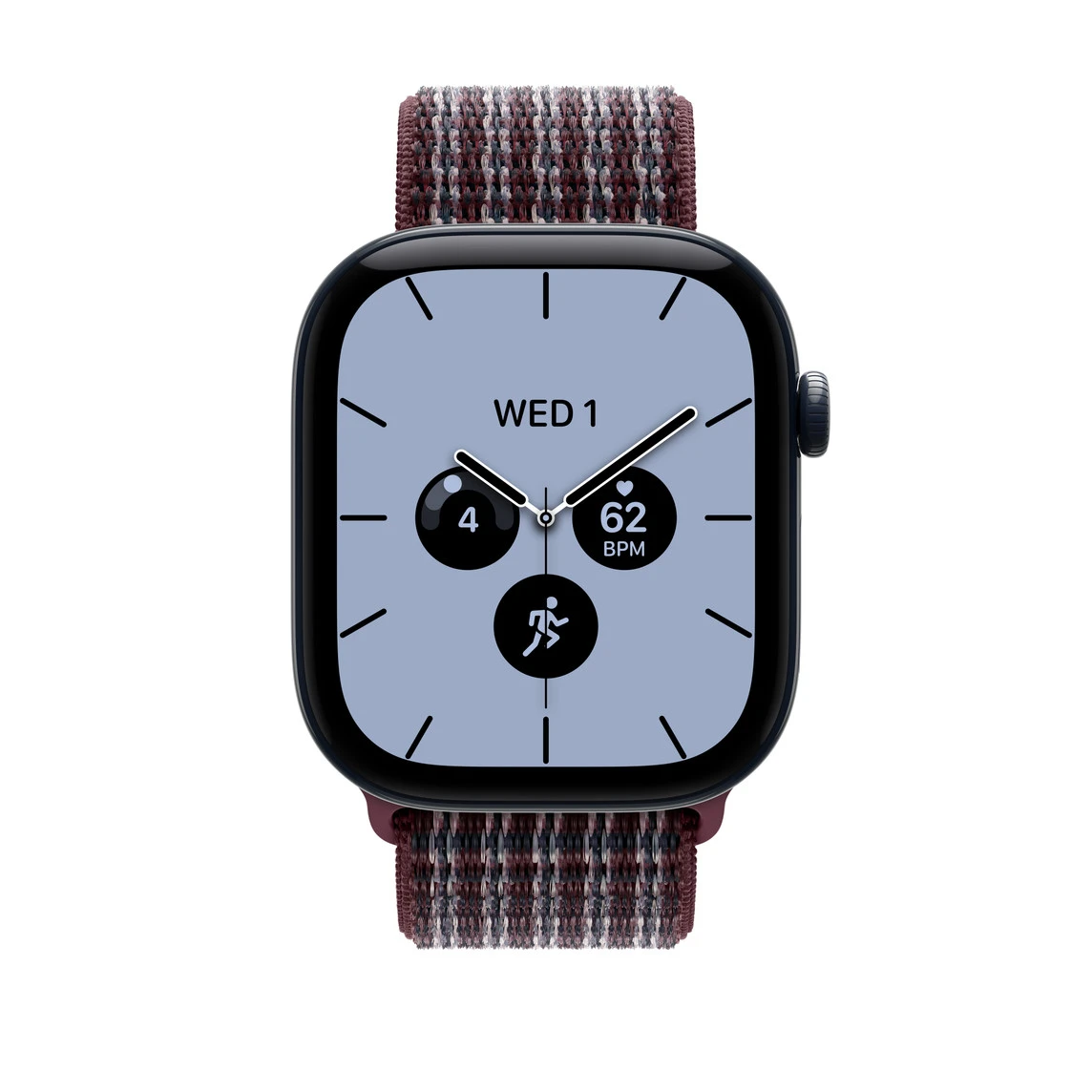 Ремінець Apple Burgundy Plaid Sport Loop для Apple Watch 44/45/46/49mm (MK874)