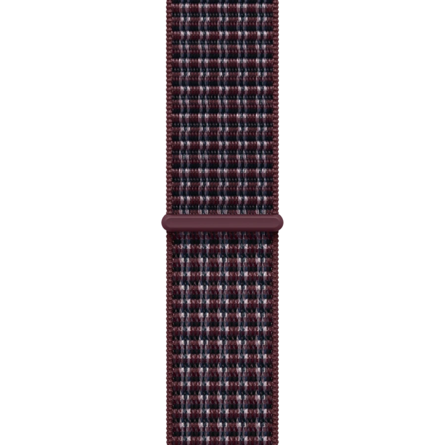 Ремінець Apple Burgundy Plaid Sport Loop для Apple Watch 44/45/46/49mm (MK874)