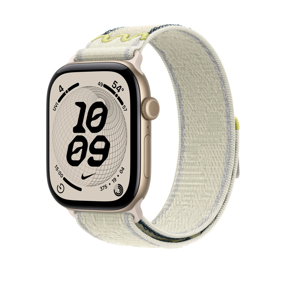 Ремінець Apple Chalk Calm Black Nike Sport Loop для Apple Watch 44/45/46/49mm (MKUX4)