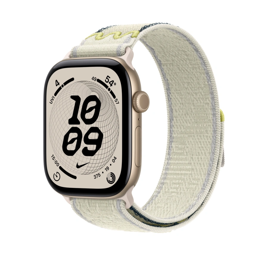 Ремінець Apple Chalk Calm Black Nike Sport Loop для Apple Watch 44/45/46/49mm (MKUX4)