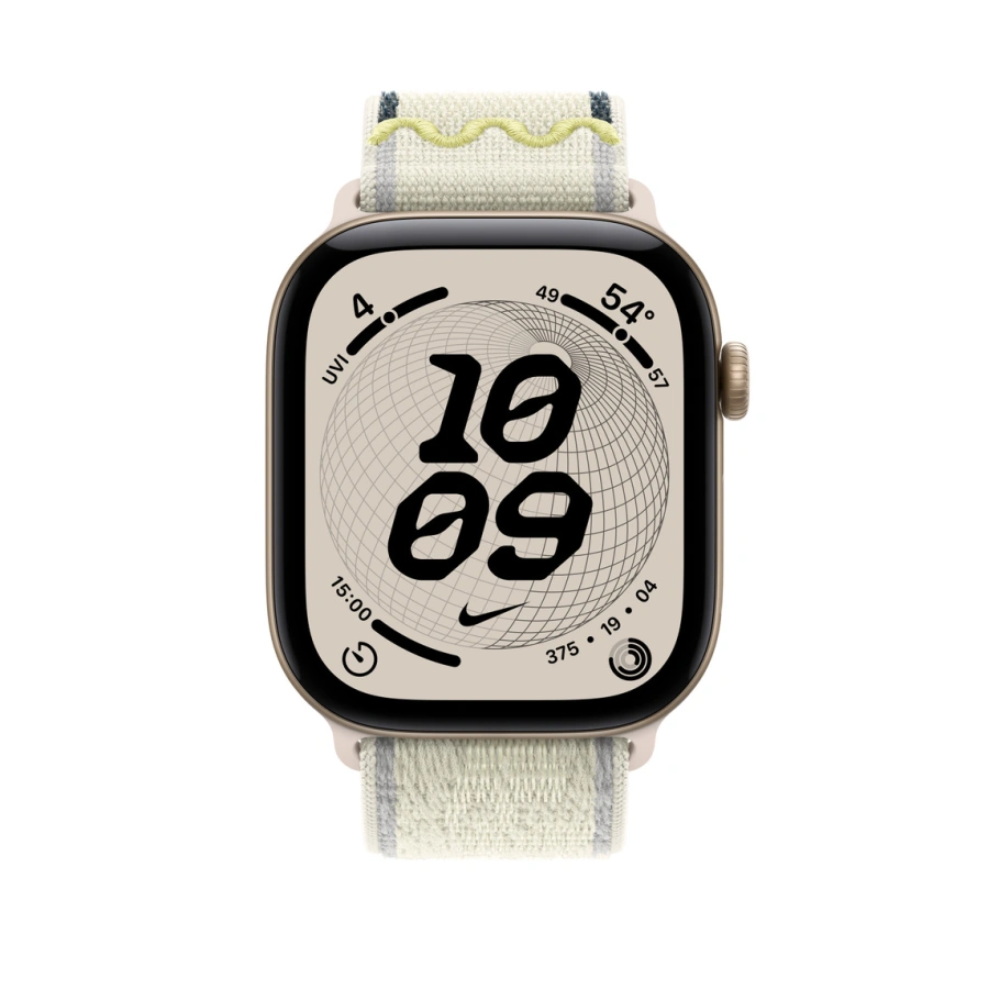 Ремінець Apple Chalk Calm Black Nike Sport Loop для Apple Watch 44/45/46/49mm (MKUX4)