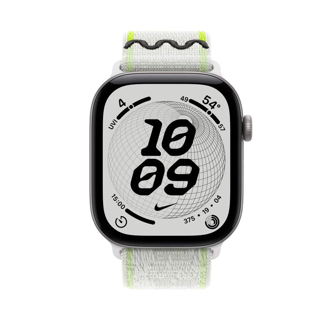 Ремінець Apple Essential White Nike Sport Loop для Apple Watch 44/45/46/49mm (MKV14)