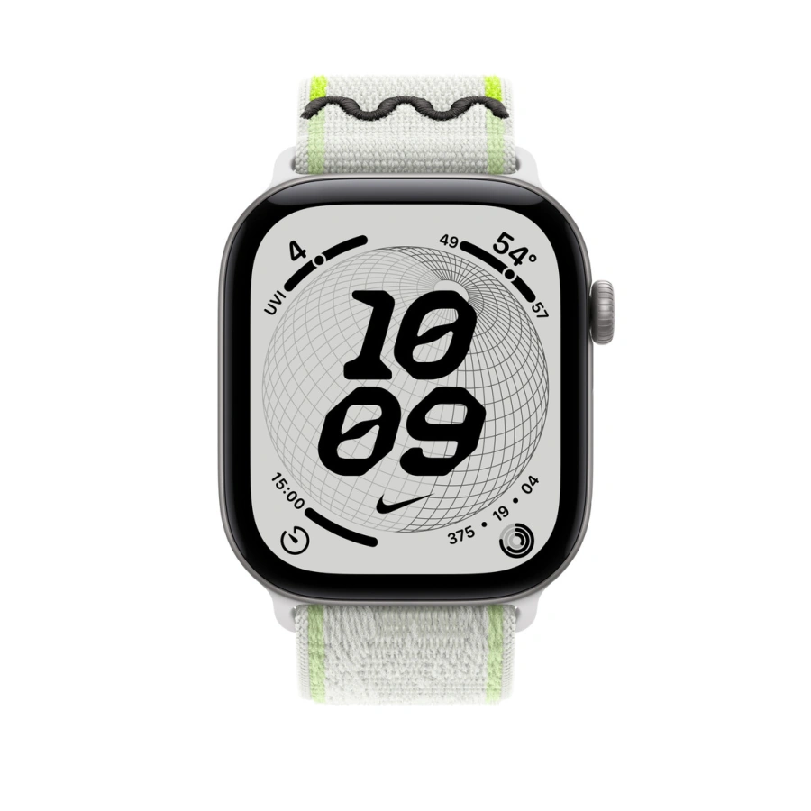 Ремінець Apple Essential White Nike Sport Loop для Apple Watch 44/45/46/49mm (MKV14)