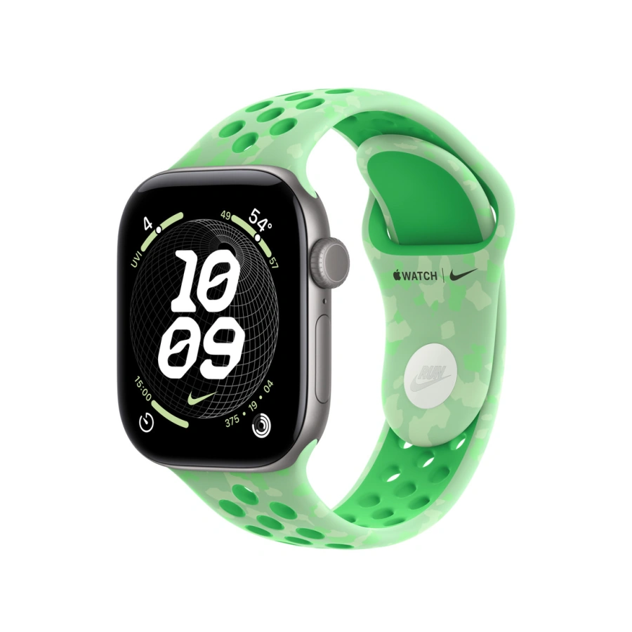 Ремінець Apple Green Spark Nike Sport Band S/M для Apple Watch 38/40/41/42mm (MKT94, MKTL4)