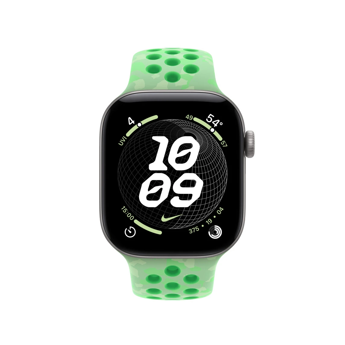 Ремінець Apple Green Spark Nike Sport Band S/M для Apple Watch 38/40/41/42mm (MKT94, MKTL4)