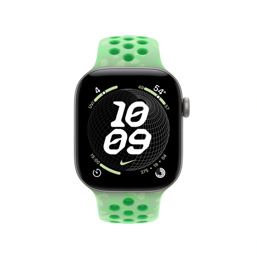 Ремінець Apple Green Spark Nike Sport Band S/M для Apple Watch 38/40/41/42mm (MKT94, MKTL4)