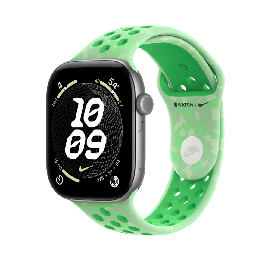 Ремешок Apple Green Spark Nike Sport Band S/M для Apple Watch 42/44/45/49mm (MKTX4)