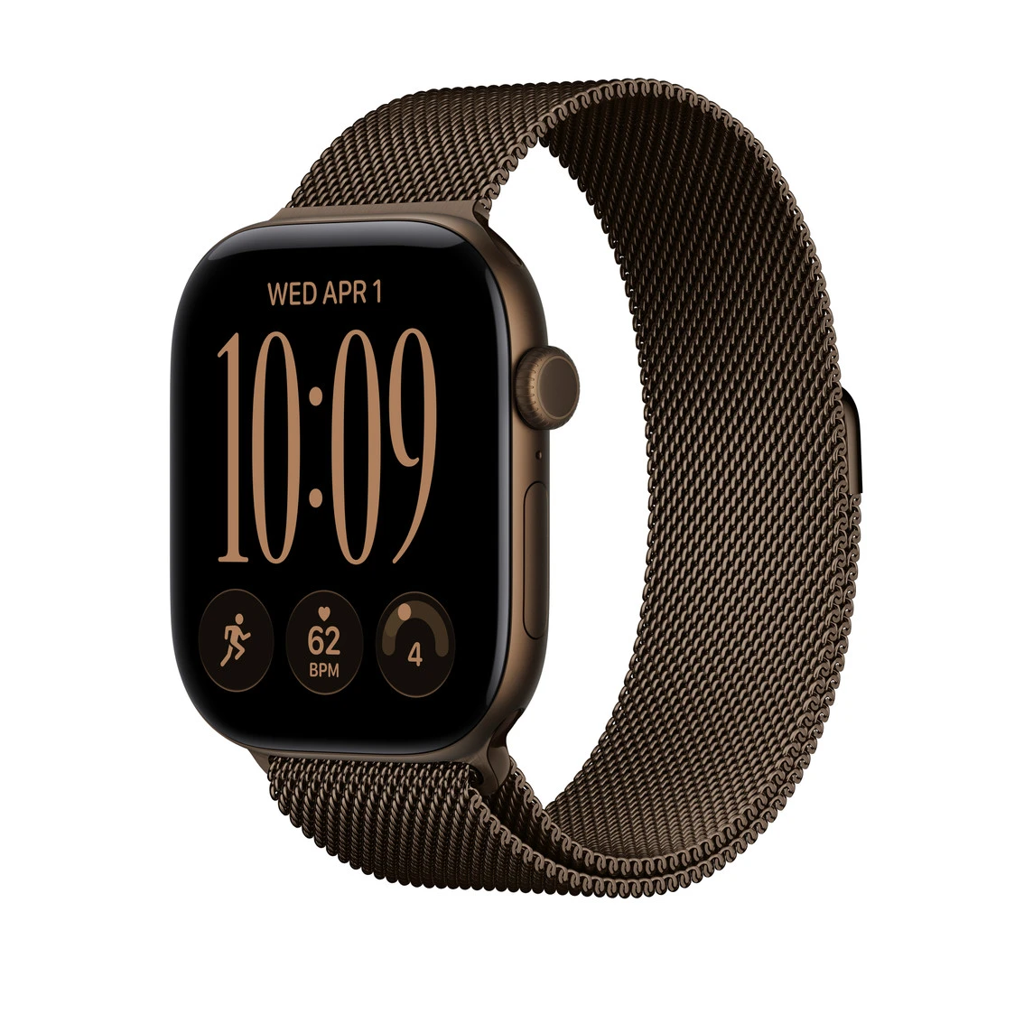 Ремінець Apple Milanese Loop Dark Bronze для Apple Watch 44/45/46/49mm - S/M (MJNM4)