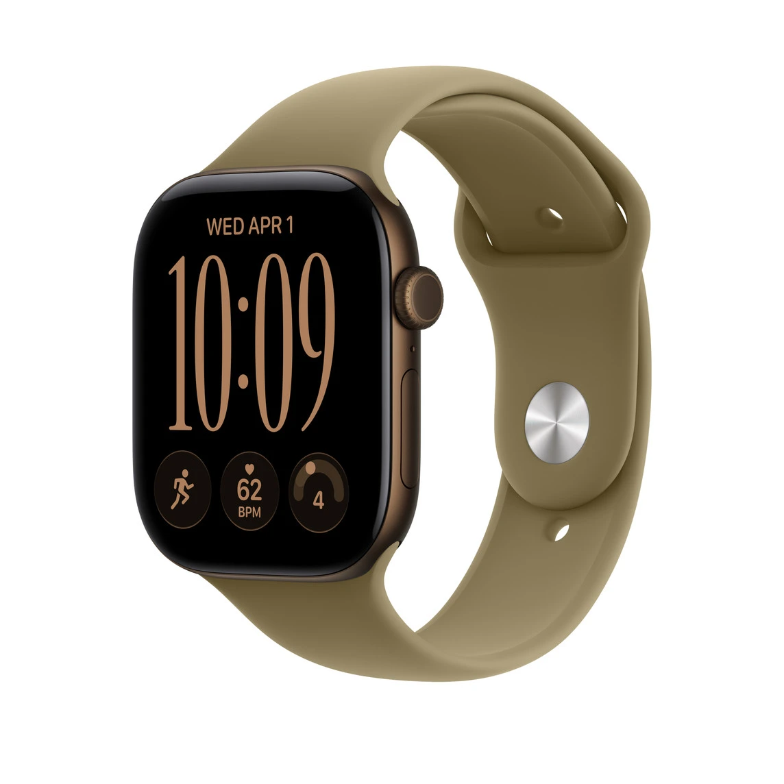 Ремінець Apple Olive Sport Band S/M для Apple Watch 44/45/46/49mm (MJVX4)
