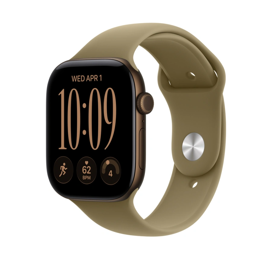 Ремінець Apple Olive Sport Band S/M для Apple Watch 44/45/46/49mm (MJVX4)