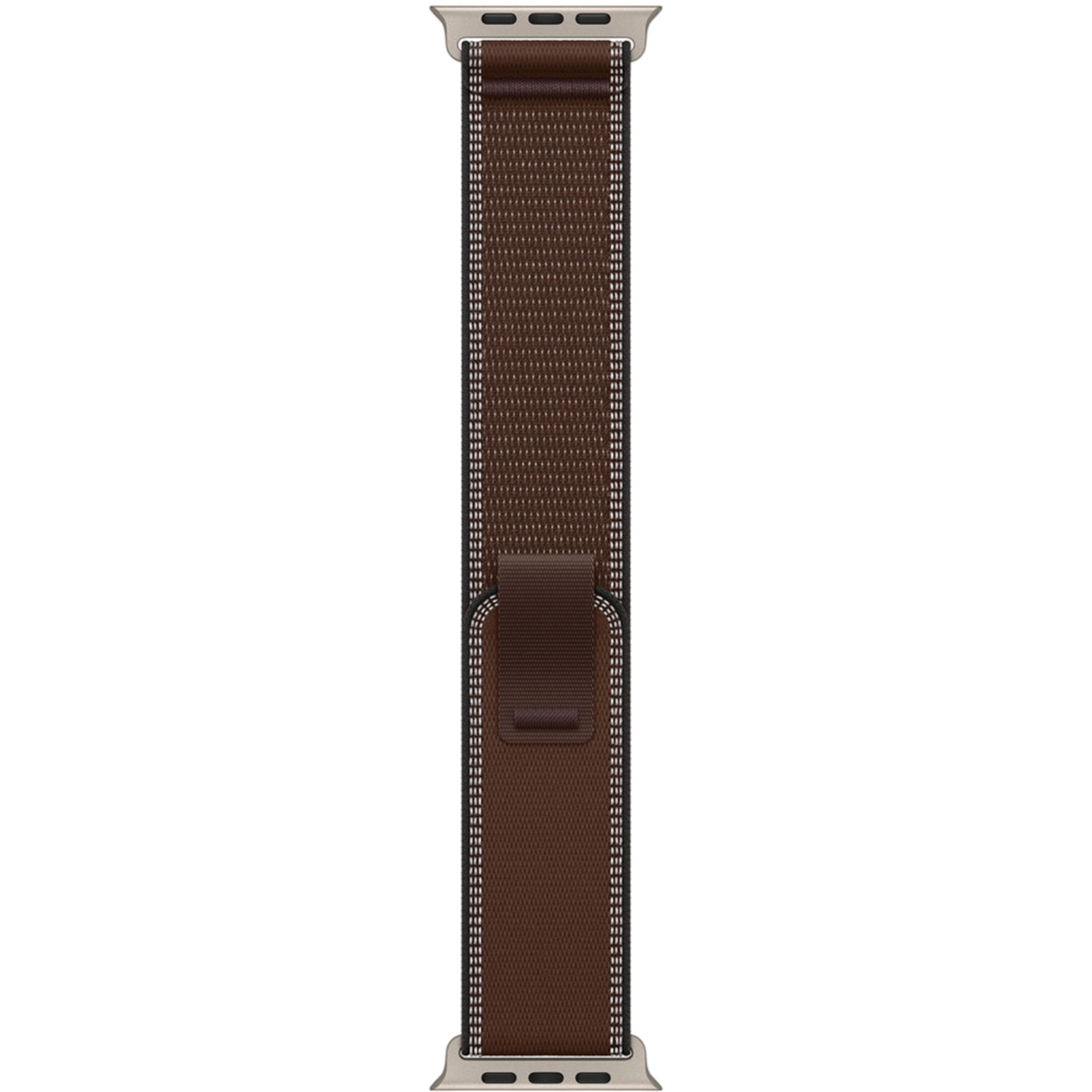 Ремінець Apple Trail Loop Dark Umber - Natural Titanium Finish для Apple Watch 44/45/46/49mm - M/L (MK8K4)