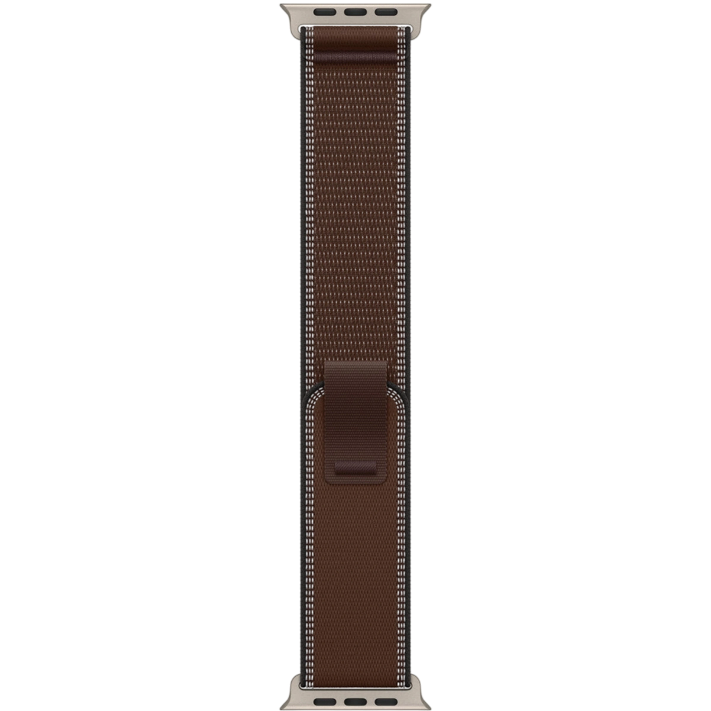 Ремінець Apple Trail Loop Dark Umber - Natural Titanium Finish для Apple Watch 44/45/46/49mm - S/M (MK8J4)
