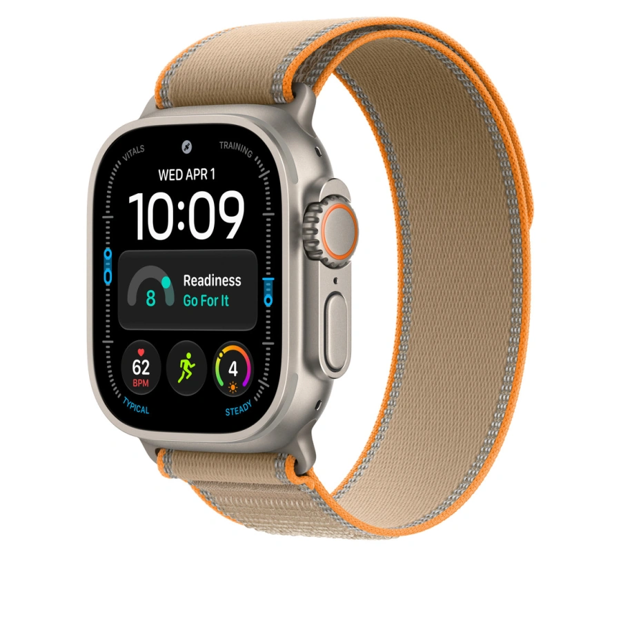 Ремінець Apple Trail Loop Sand - Natural Titanium Finish для Apple Watch 44/45/46/49mm - S/M (MKAJ4)