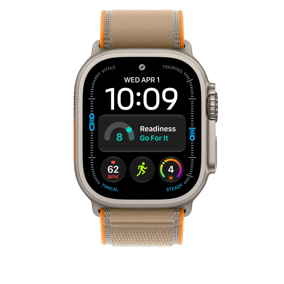 Ремінець Apple Trail Loop Sand - Natural Titanium Finish для Apple Watch 44/45/46/49mm - S/M (MKAJ4)