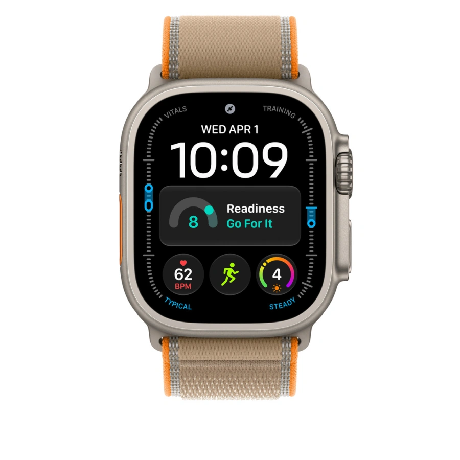 Ремінець Apple Trail Loop Sand - Natural Titanium Finish для Apple Watch 44/45/46/49mm - S/M (MKAJ4)