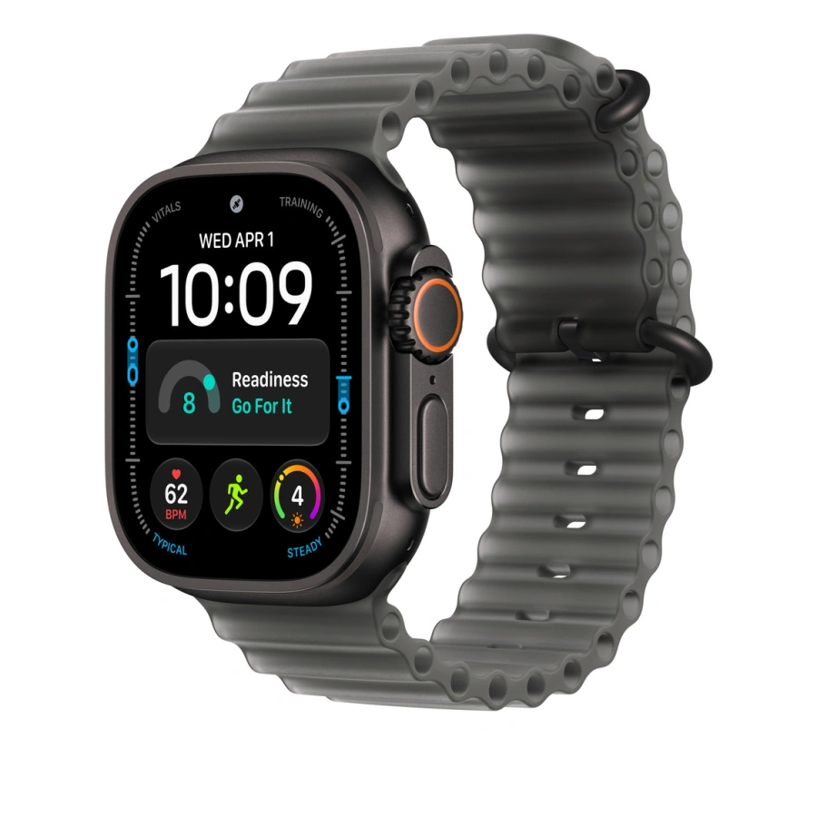 Ремінець Apple Translucent Black Ocean Band - Black Titanium Finish для Apple Watch 44/45/46/49mm (MKAY4)