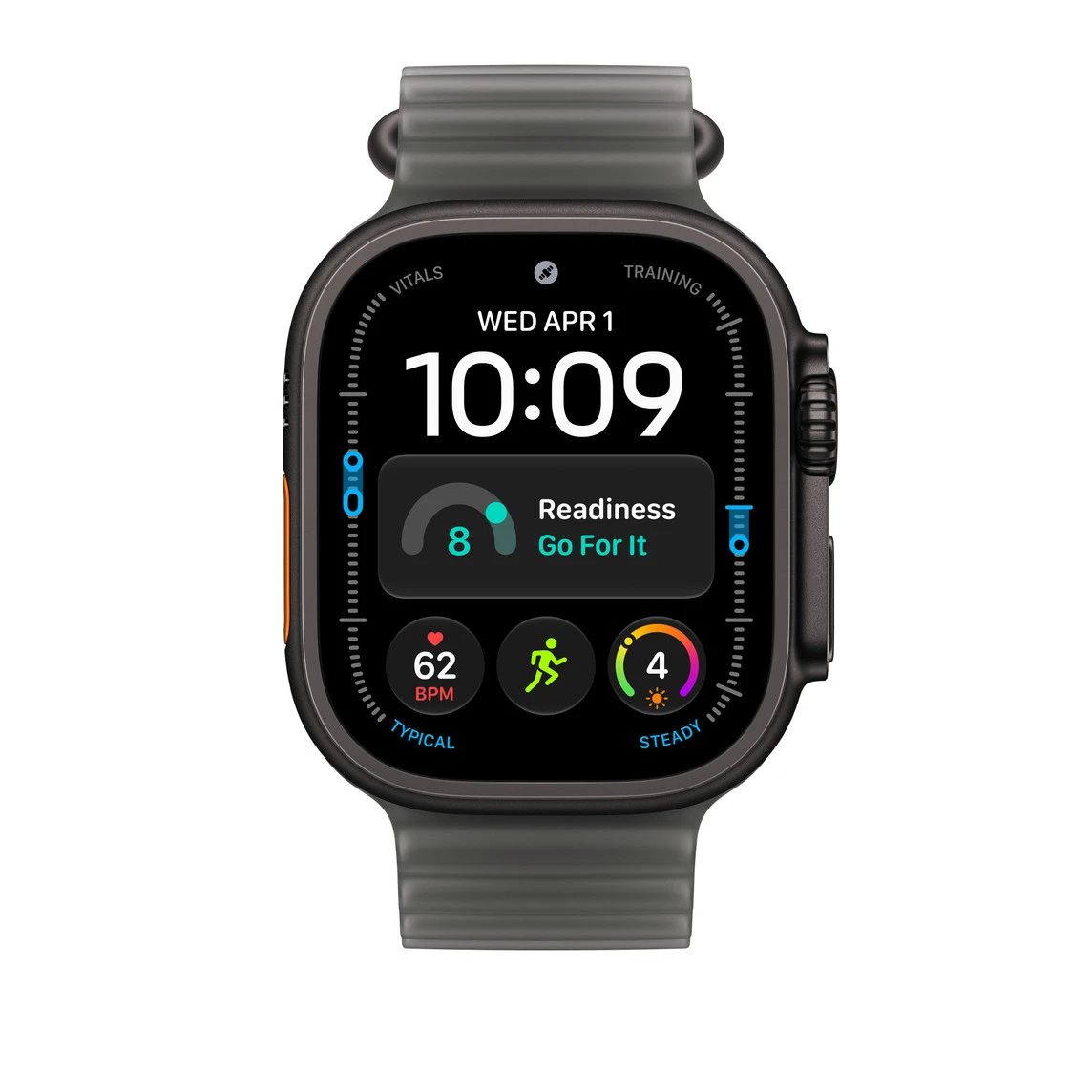 Ремінець Apple Translucent Black Ocean Band - Black Titanium Finish для Apple Watch 44/45/46/49mm (MKAY4)