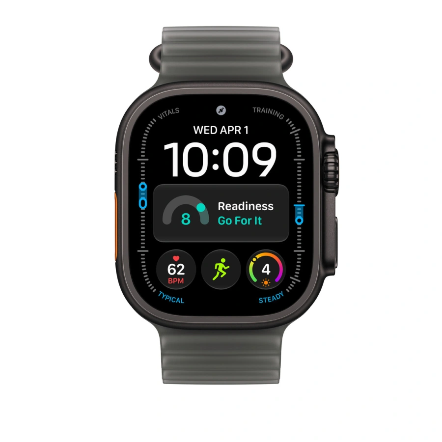 Ремінець Apple Translucent Black Ocean Band - Black Titanium Finish для Apple Watch 44/45/46/49mm (MKAY4)