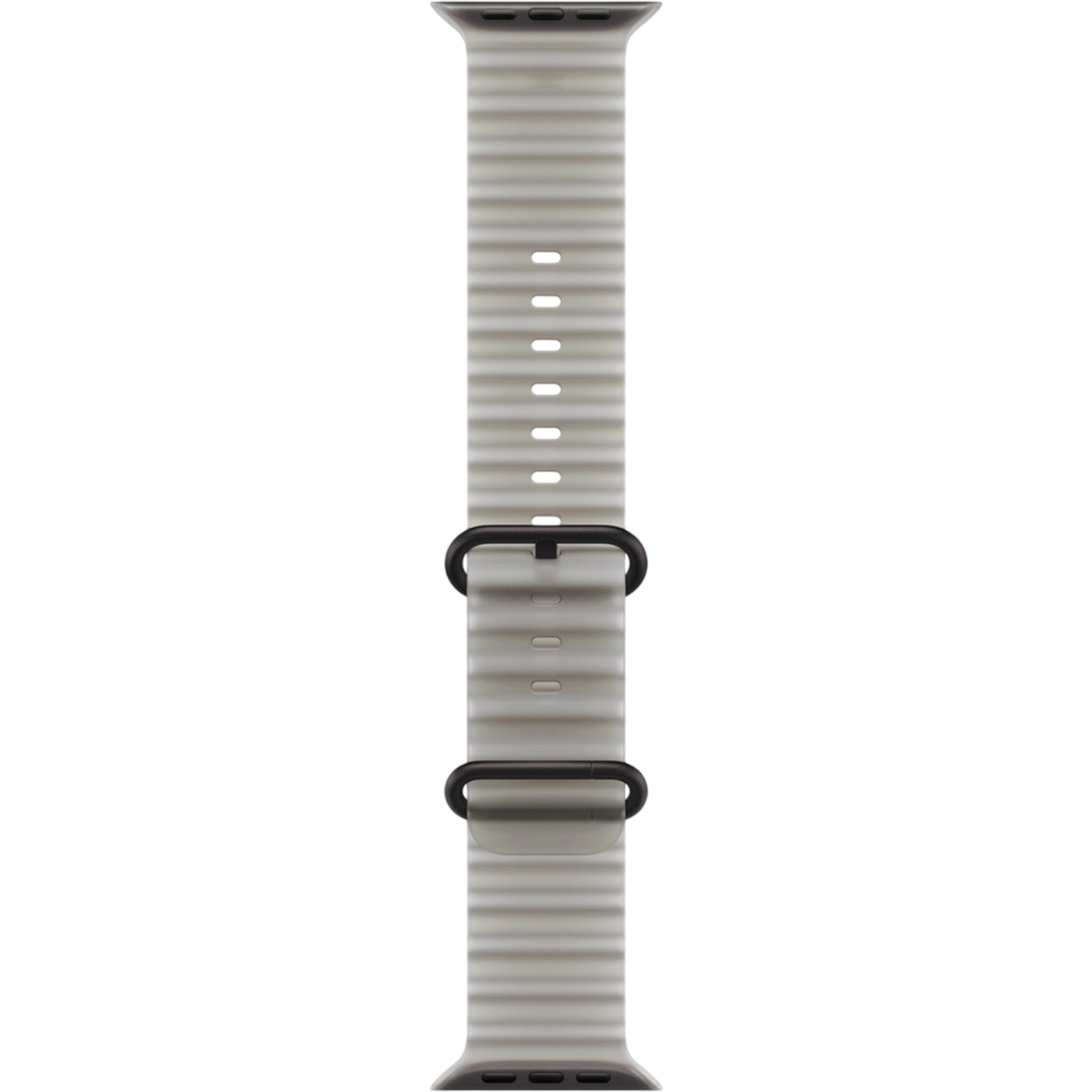Ремінець Apple Translucent Gray Ocean Band - Black Titanium Finish для Apple Watch 44/45/46/49mm (MKAQ4)