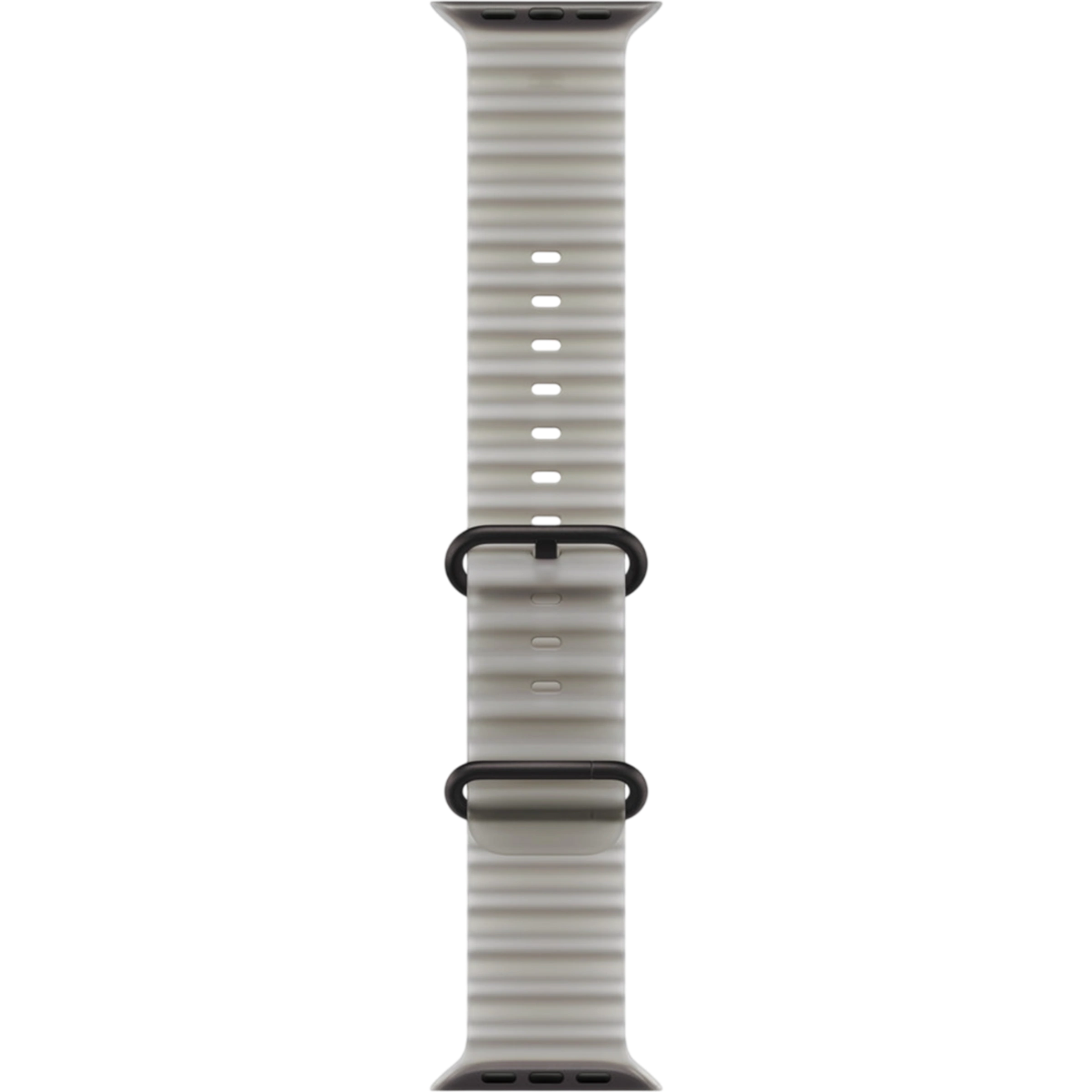 Ремінець Apple Translucent Gray Ocean Band - Black Titanium Finish для Apple Watch 44/45/46/49mm (MKAQ4)