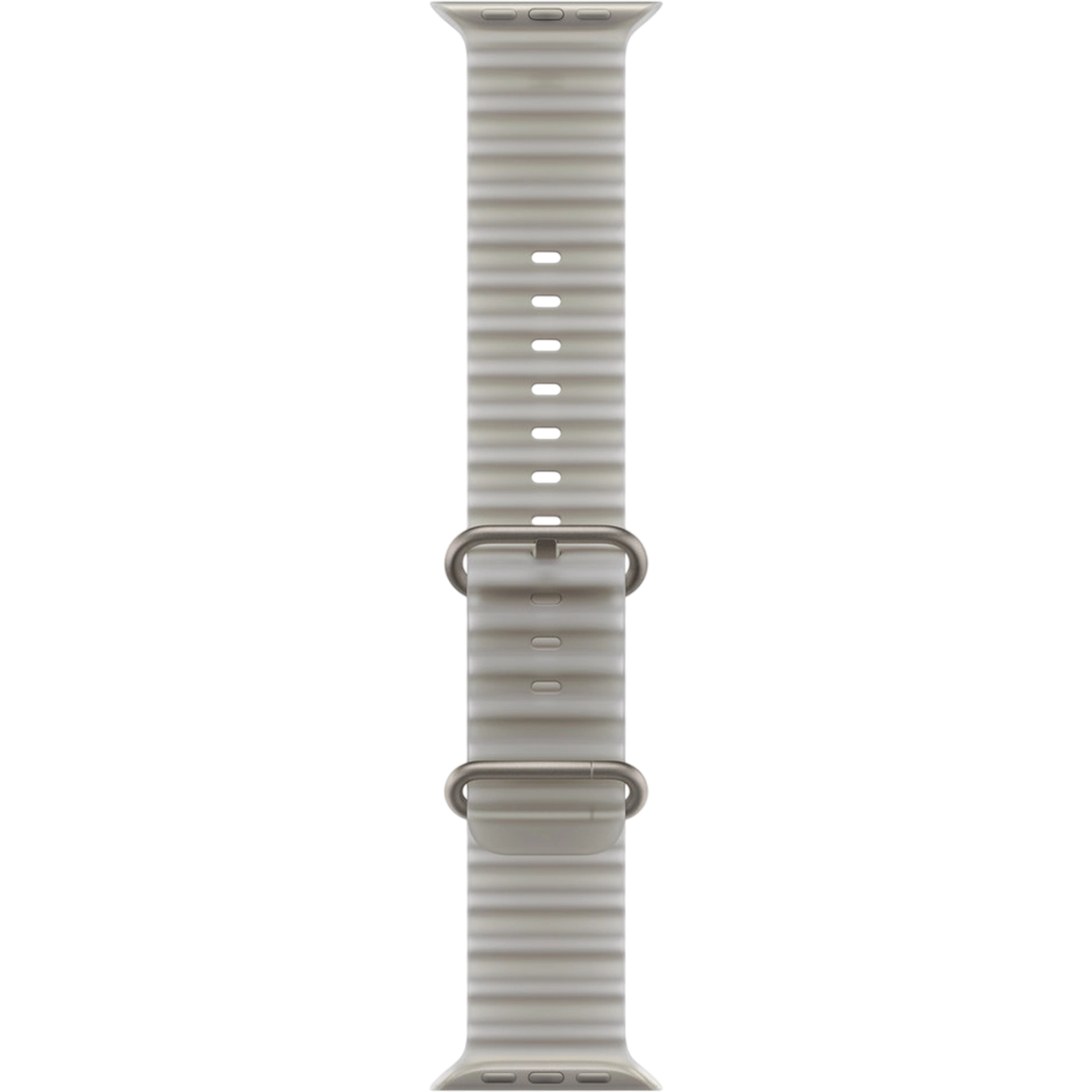 Ремешок Apple Translucent Gray Ocean Band - Natural Titanium Finish для Apple Watch 44/45/46/49mm (MK7K4)